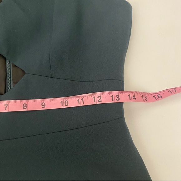 Rachel Zoe || Page Cutout Dress Dark Green Fit + Flare 4 - Picture 8 of 9